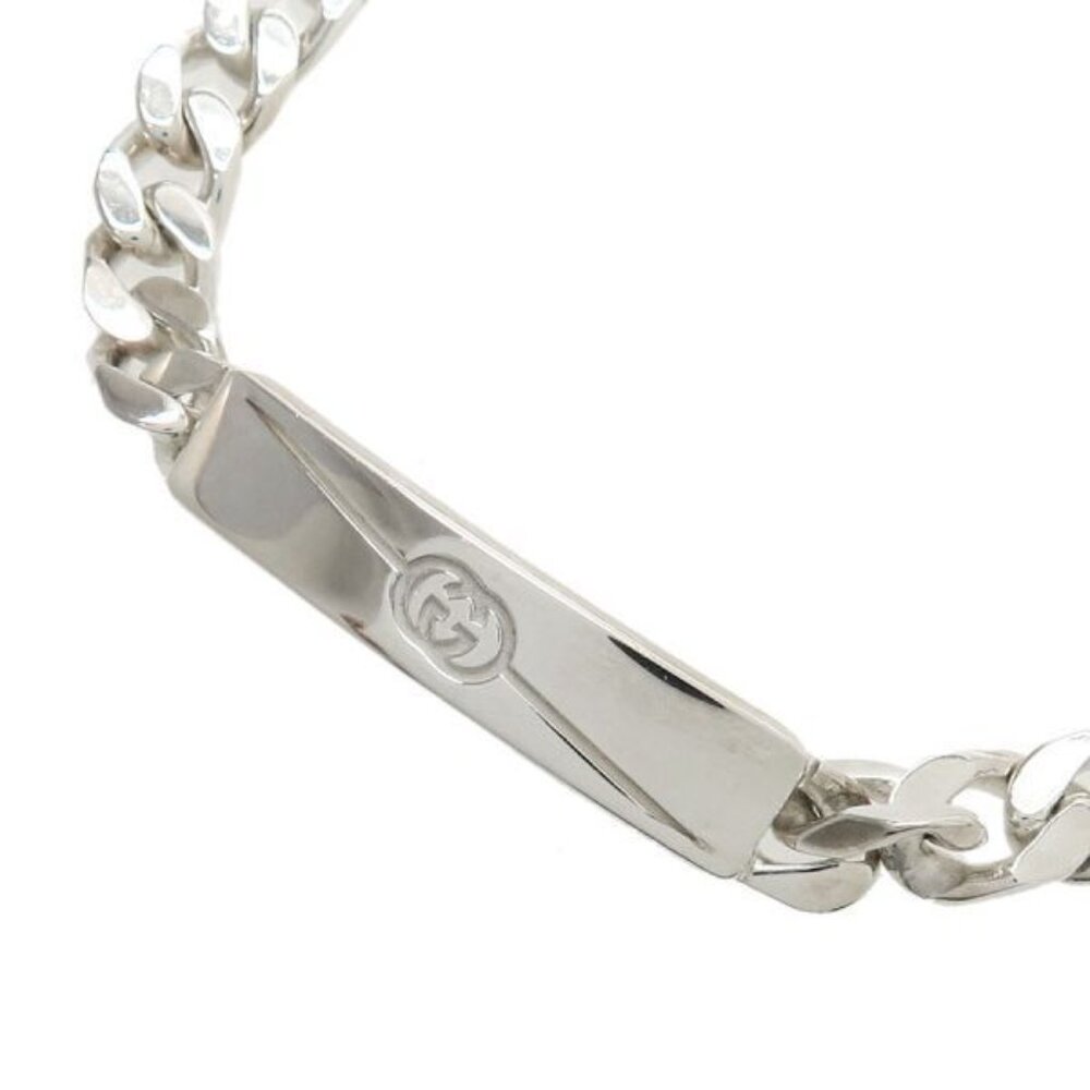 Gucci Diagonal Interlocking Bracelet Silver Comme… - image 2